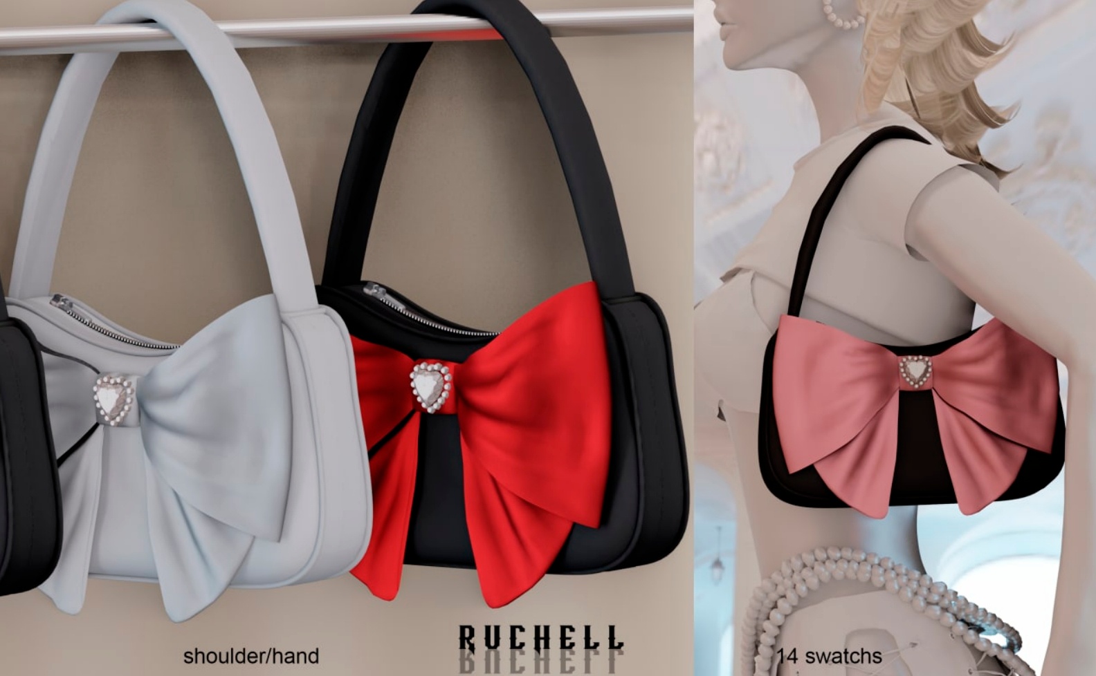 🎀Женская сумка - Pure Bag для Симс 4. Скачать мод