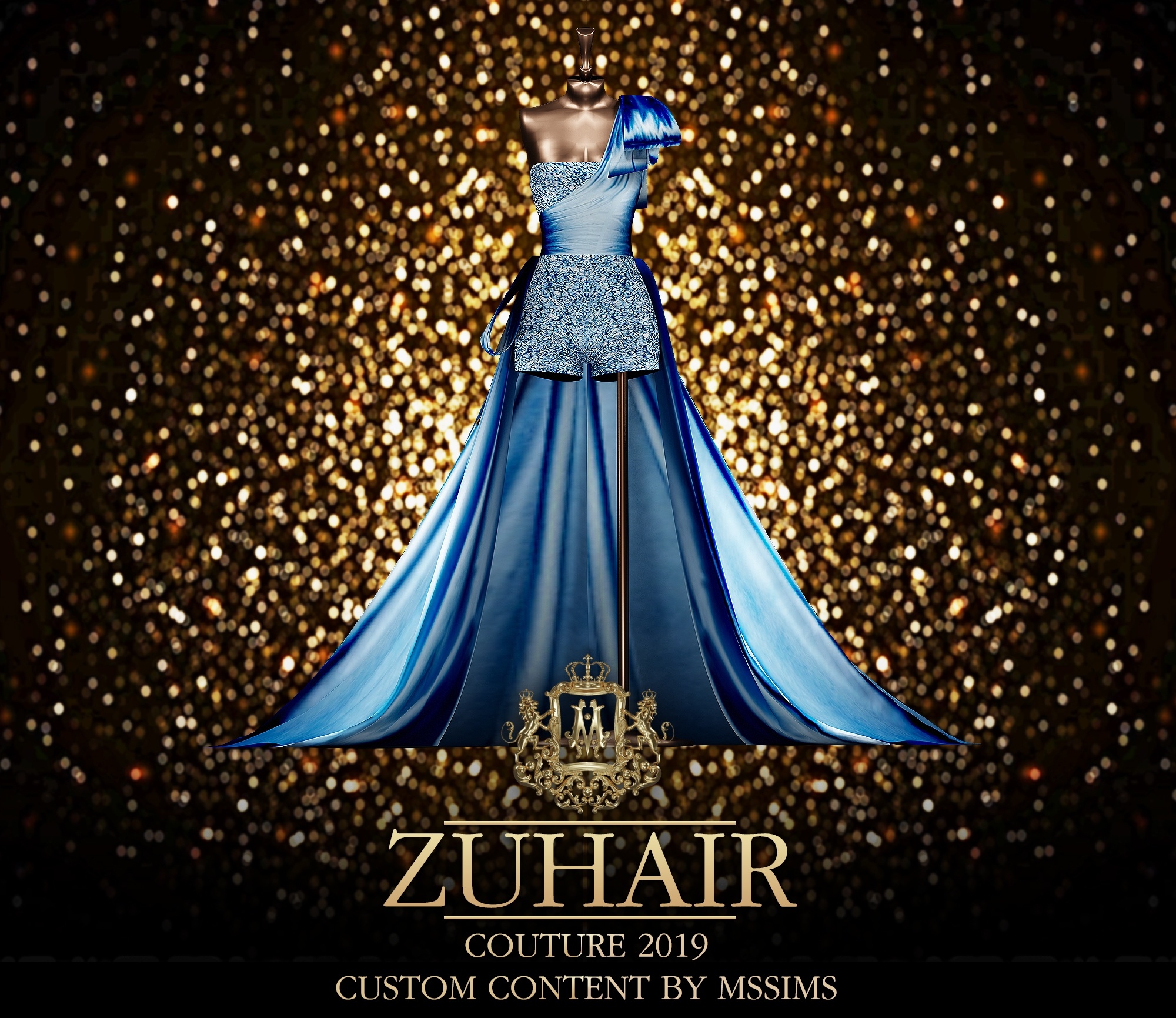 ZUHAIR COUTURE  by MSSIMS для Симс 4. Скачать мод