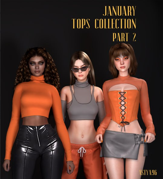 Astya96 -Top Collection Part 2 для Симс 4. Скачать мод