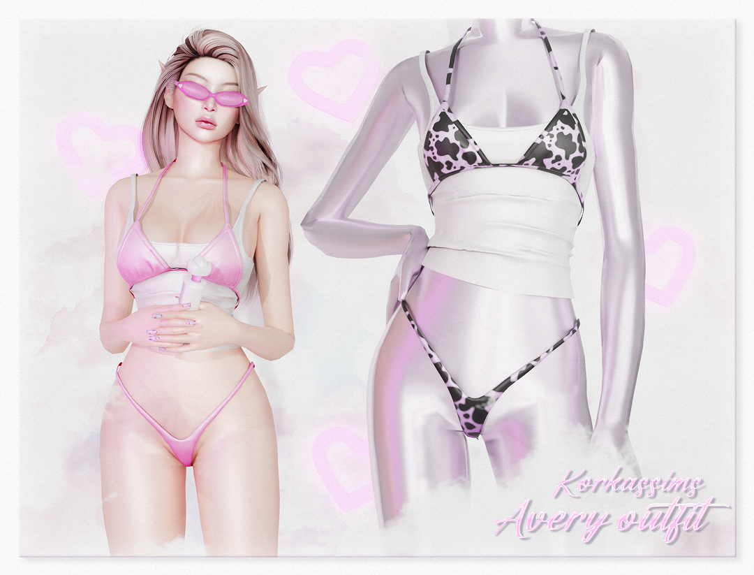 Avery Outfit для Симс 4. Скачать мод