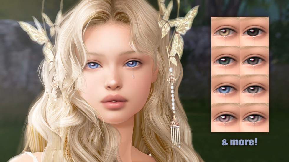 Bambi eyes для Симс 4. Скачать мод