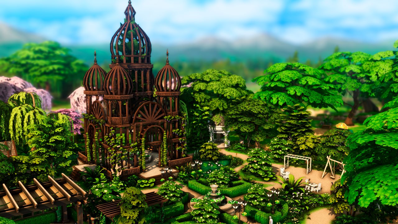 🌱🌿🌳Botanical Garden Park🌱🌿🌳 для Симс 4. Скачать мод