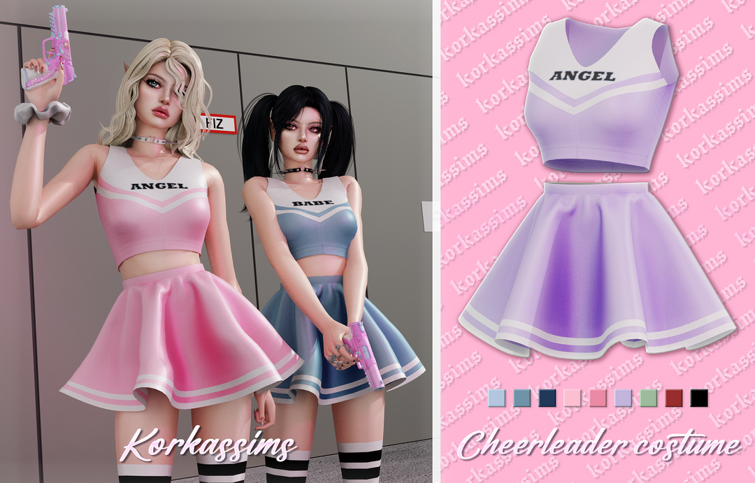 Cheerleader costume для Симс 4. Скачать мод
