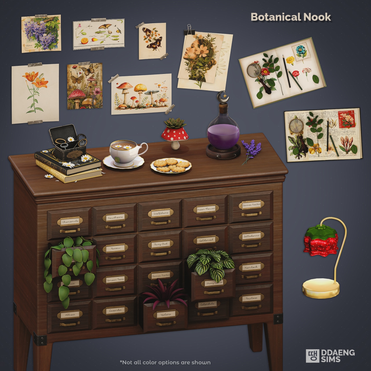 Ddaengsims - Botanical Nook - July 2025 для Симс 4. Скачать мод