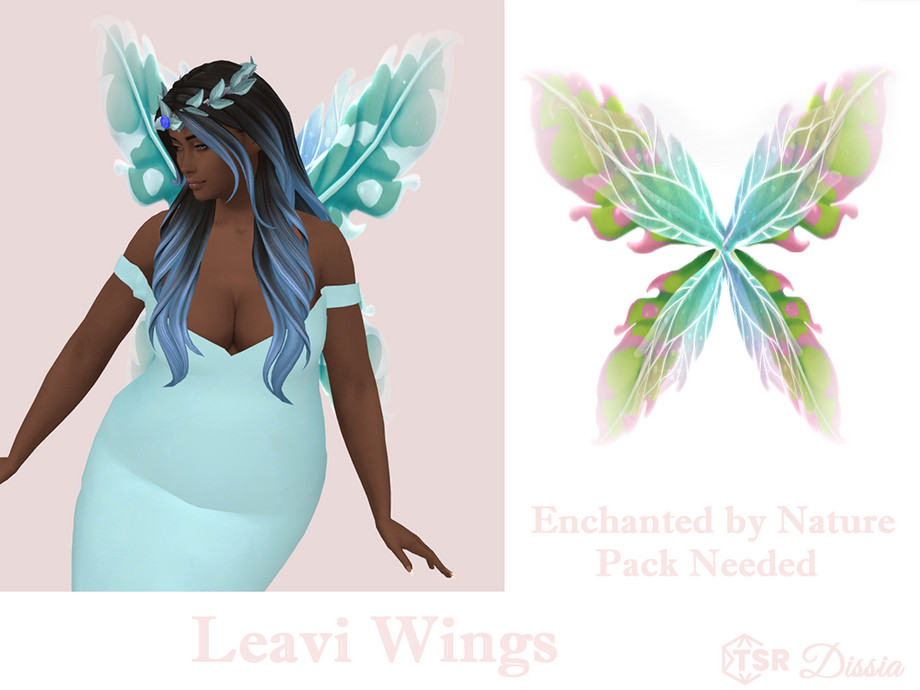 Dissia - Leavi Wings ( Крылья фей)🩷🌷 для Симс 4. Скачать мод