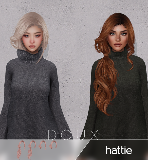 DOUX - Hattie Hairstyle для Симс 4. Скачать мод