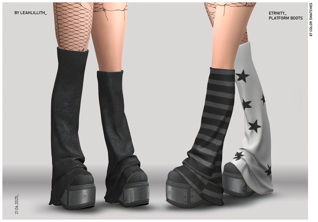 Eternity Platform Boots для Симс 4. Скачать мод