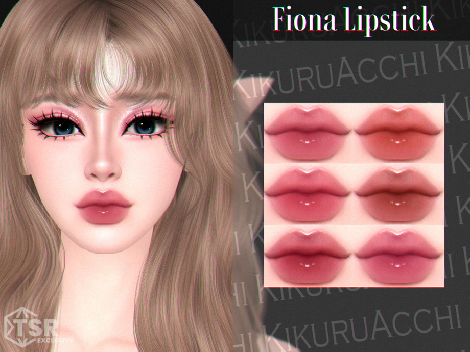 💄Губная помада - Fiona Lipstick для Симс 4. Скачать мод