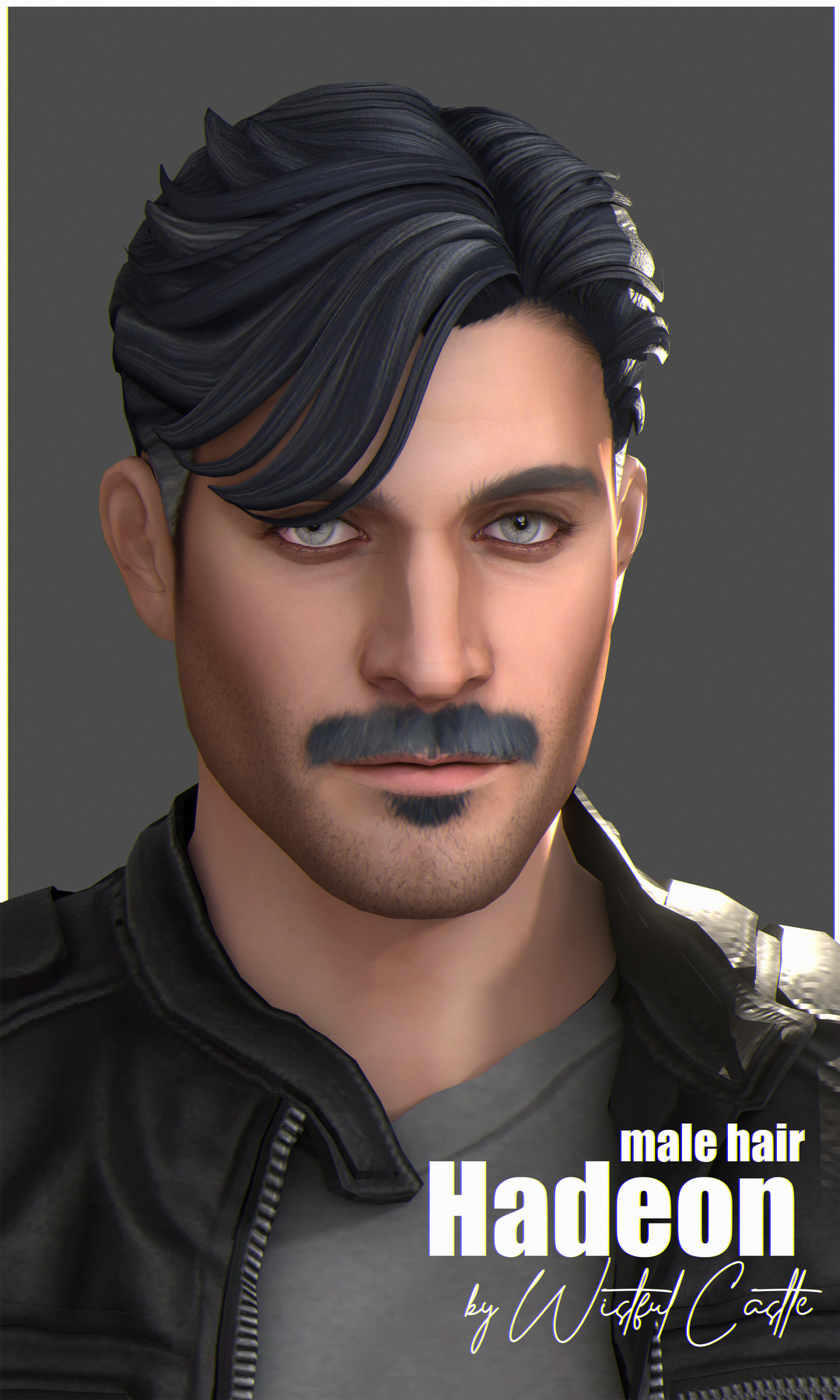 Hadeon Hair Wistful Castle для Симс 4. Скачать мод