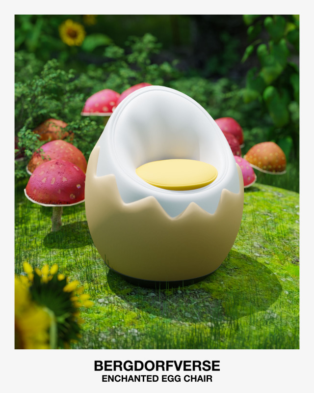 Кресло - Egg Chair для Симс 4. Скачать мод