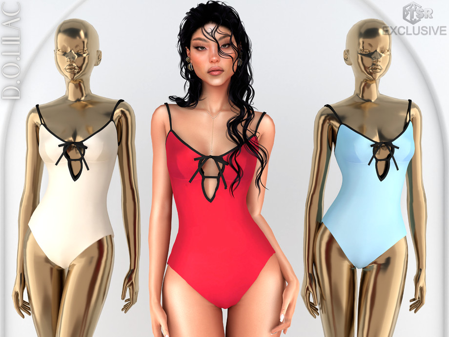 Купальник - One Piece Swimsuit для Симс 4. Скачать мод