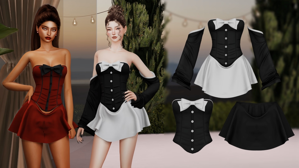 Laure Set для Симс 4. Скачать мод