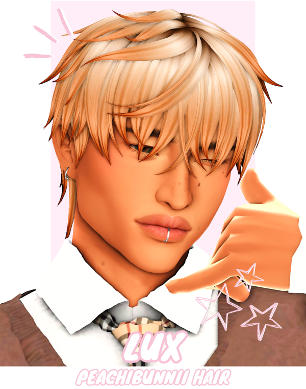 *ੈ✩‧₊˚༺ Lux Hair ༻*ੈ✩‧₊˚ для Симс 4. Скачать мод