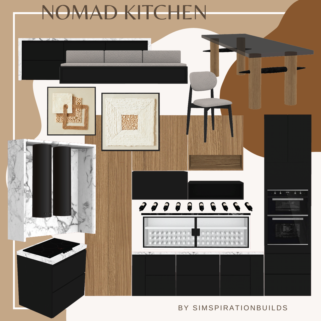 Мебель для кухни - Nomad Kitchen для Симс 4. Скачать мод