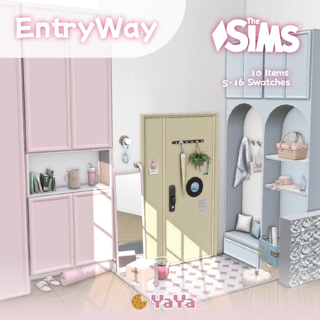 🩷Мебель в прихожую - Entryway Set для Симс 4. Скачать мод