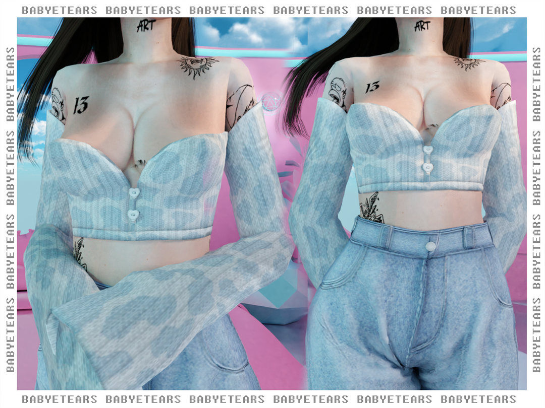 Moo sweater для Симс 4. Скачать мод
