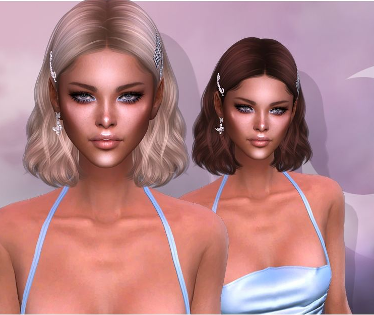 nightcrawler midnight hair для Симс 4. Скачать мод
