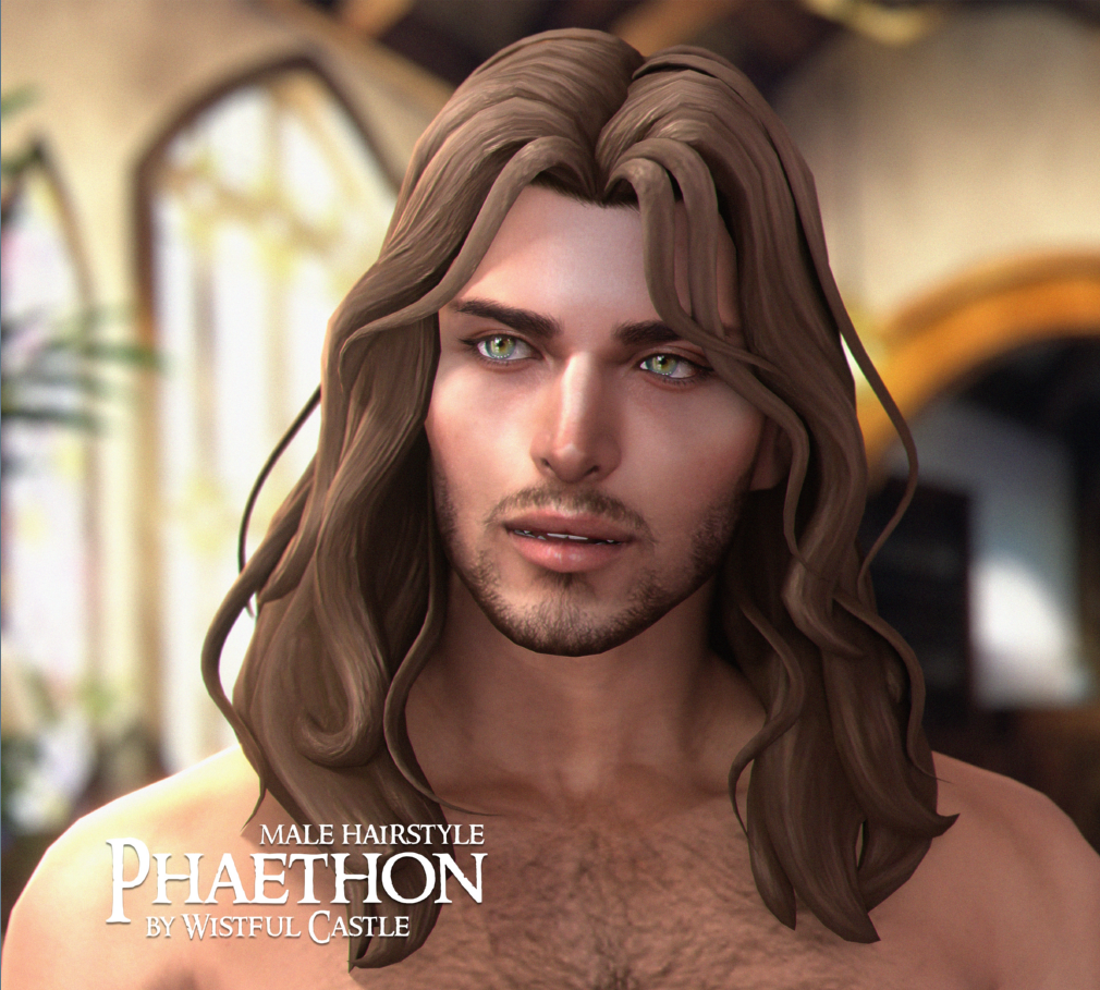Phaethon (male hair) от Wistful Castle для Симс 4. Скачать мод