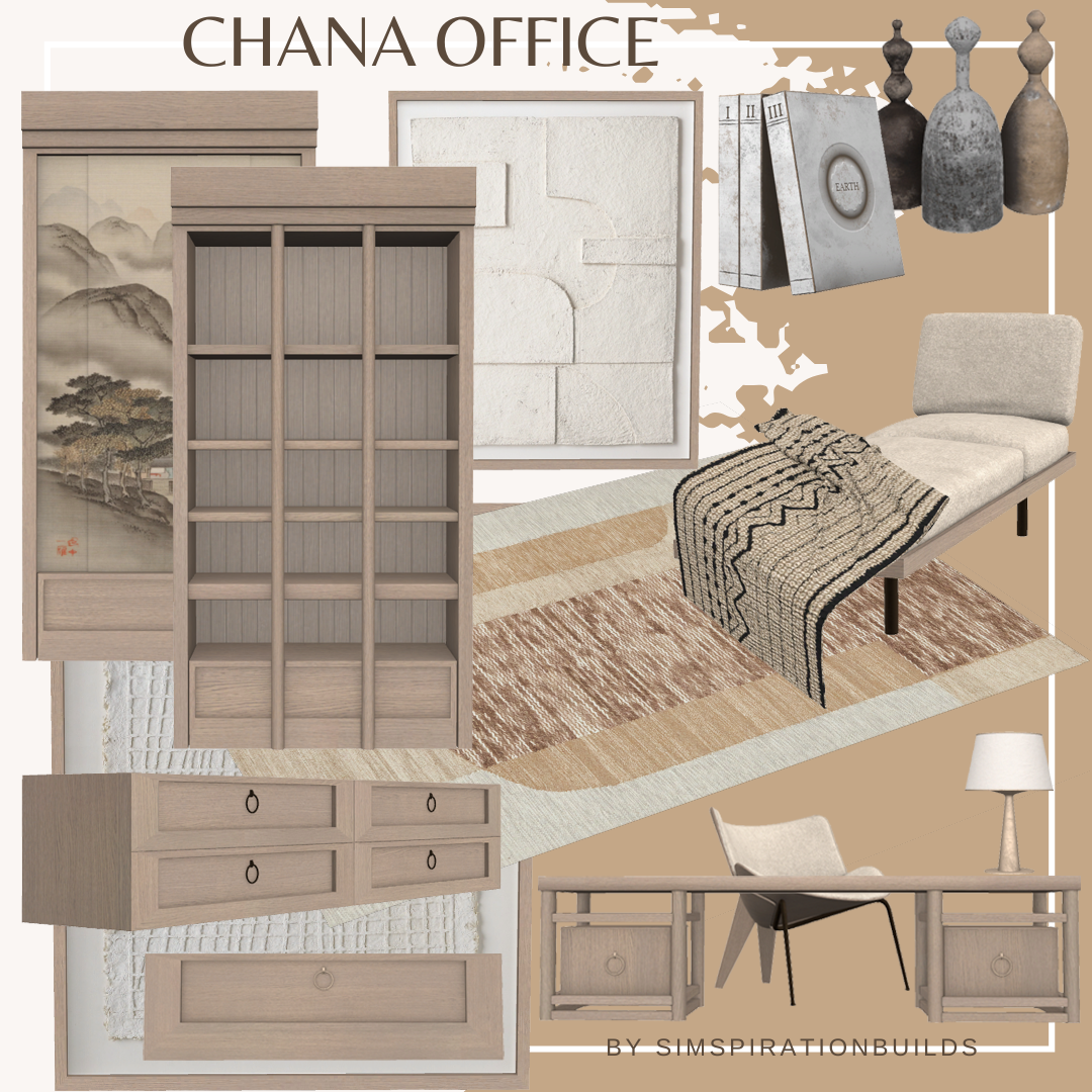 Предметы интерьера - Chana Office для Симс 4. Скачать мод