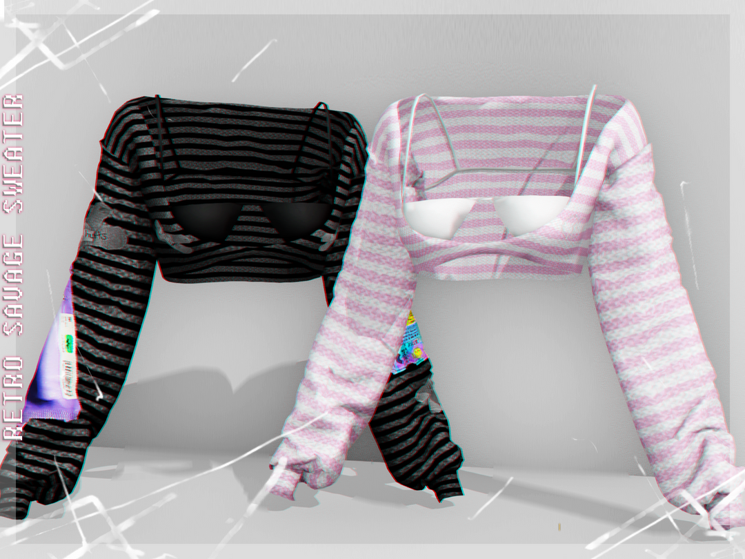 Retro savage sweater для Симс 4. Скачать мод