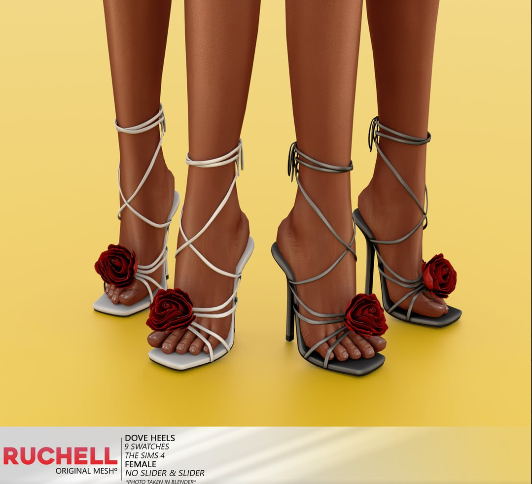 RuchellSims - Dove Heels для Симс 4. Скачать мод