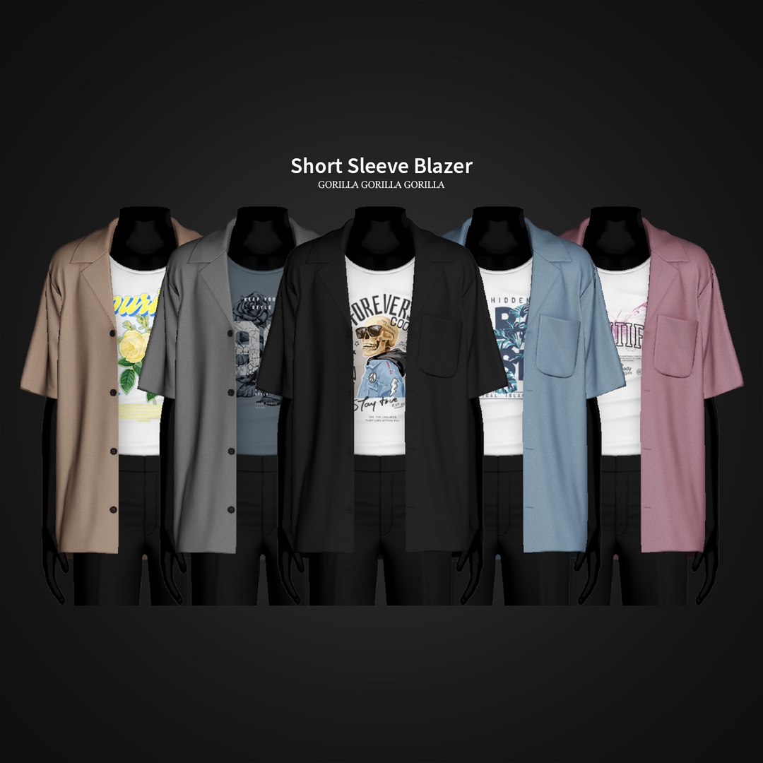 Short Sleeve Blazer для Симс 4. Скачать мод