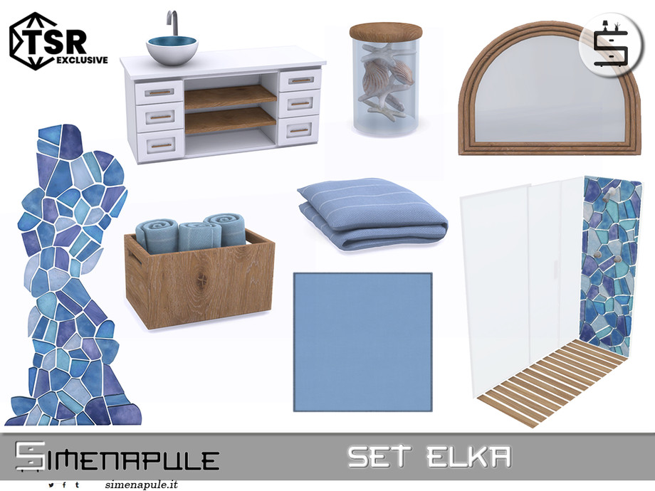 🫧 Simenapule - Set Elka 🫧 для Симс 4. Скачать мод