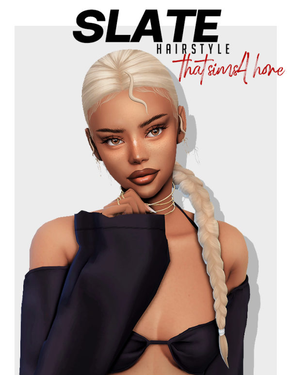 slate hairstyle  by thatsims4hore для Симс 4. Скачать мод