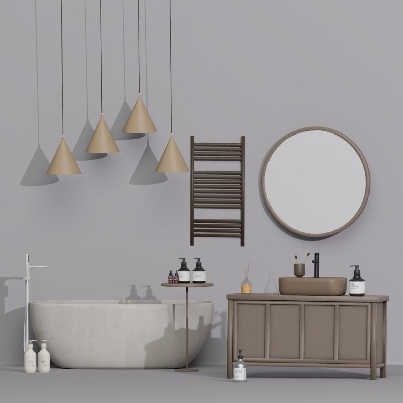 SNOOTYSIMS - Cocoa Bliss Bathroom Set для Симс 4. Скачать мод