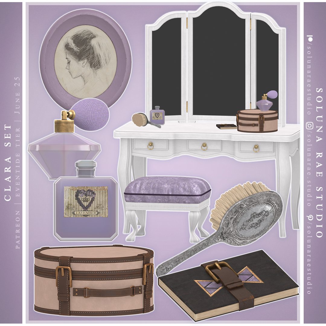 SolunaRae - Clara Set I для Симс 4. Скачать мод