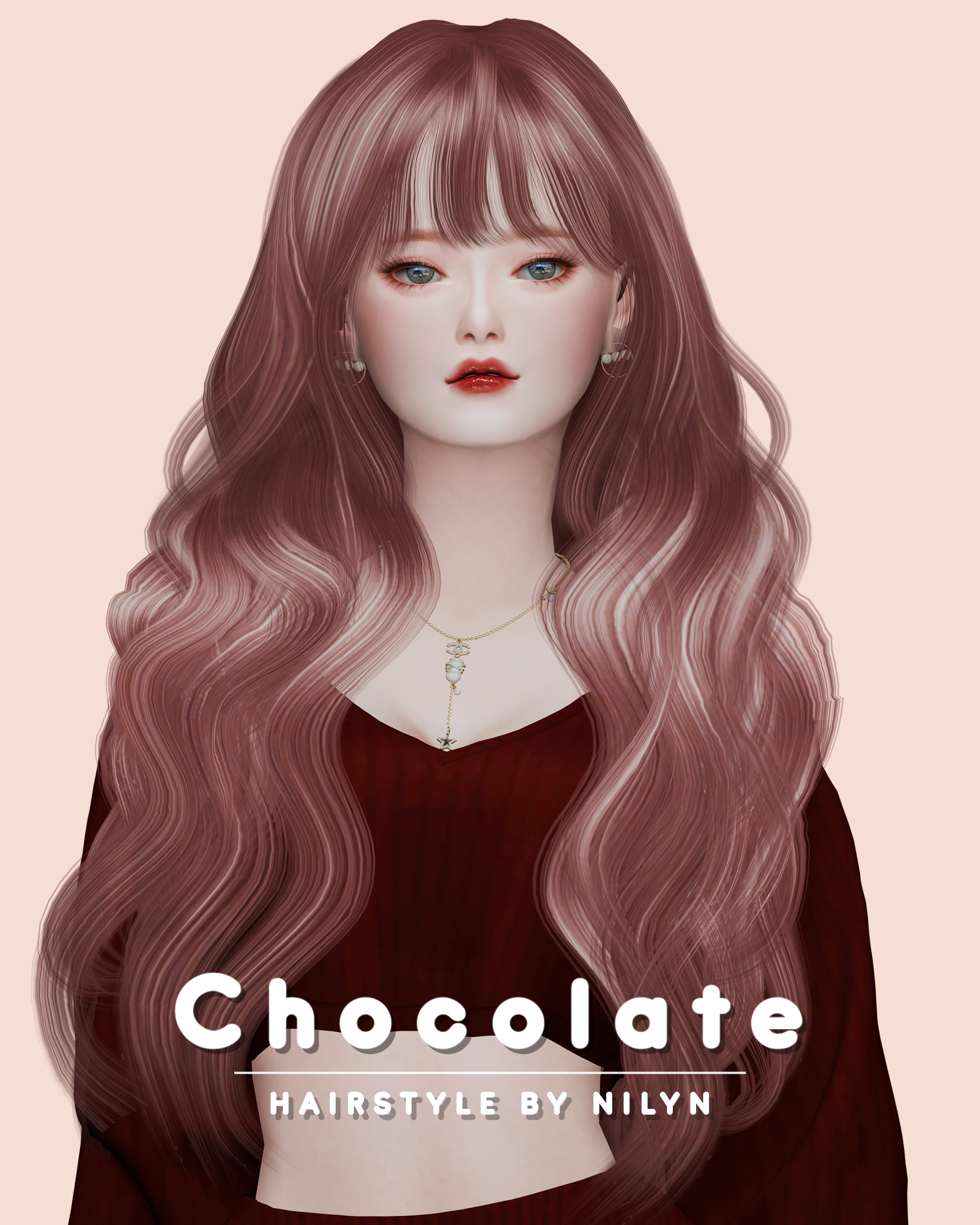 Женская прическа - Chocolate Hair для Симс 4. Скачать мод