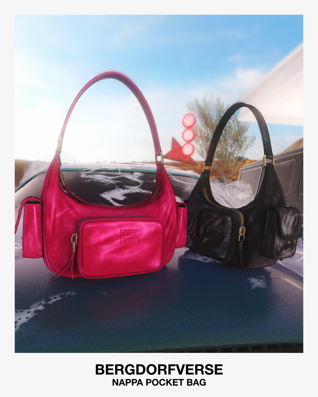 Женская сумка - Miu Miu Nappa Pocket Bag для Симс 4. Скачать мод