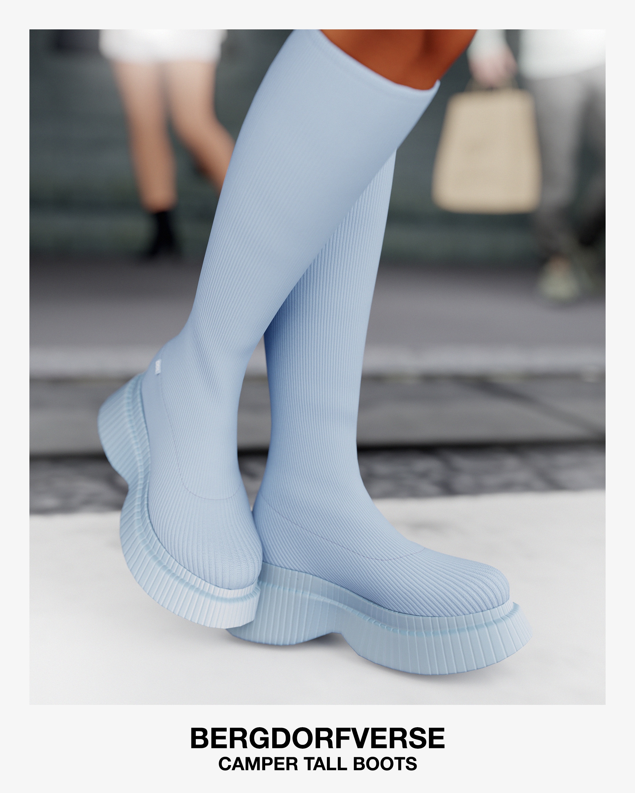 Женские ботинки🩵Camper Tall Boots Elevated для Симс 4. Скачать мод