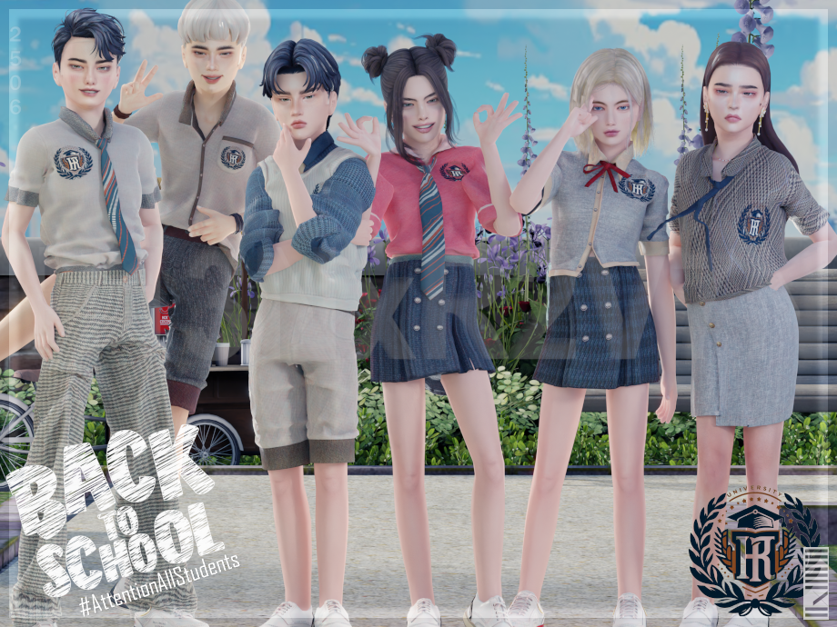 Back to School: Summer is Fun (H13NxR2V7N Collaboration) для Симс 4. Скачать мод