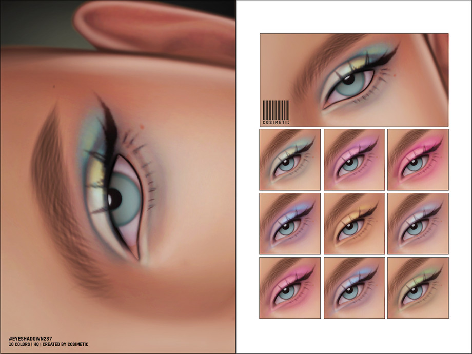 Basic Eyeshadow | N237 для Симс 4. Скачать мод