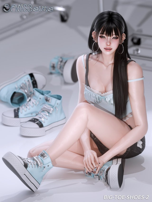 𝟛𝟛𝟛 - Big Toe Shoes 2 для Симс 4. Скачать мод