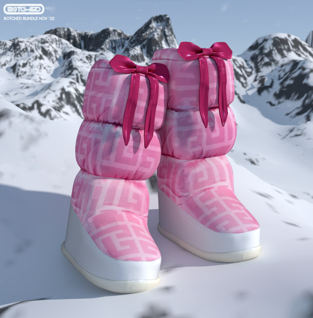 (BOTCHED) Balmain X Barbie Ski Boot для Симс 4. Скачать мод