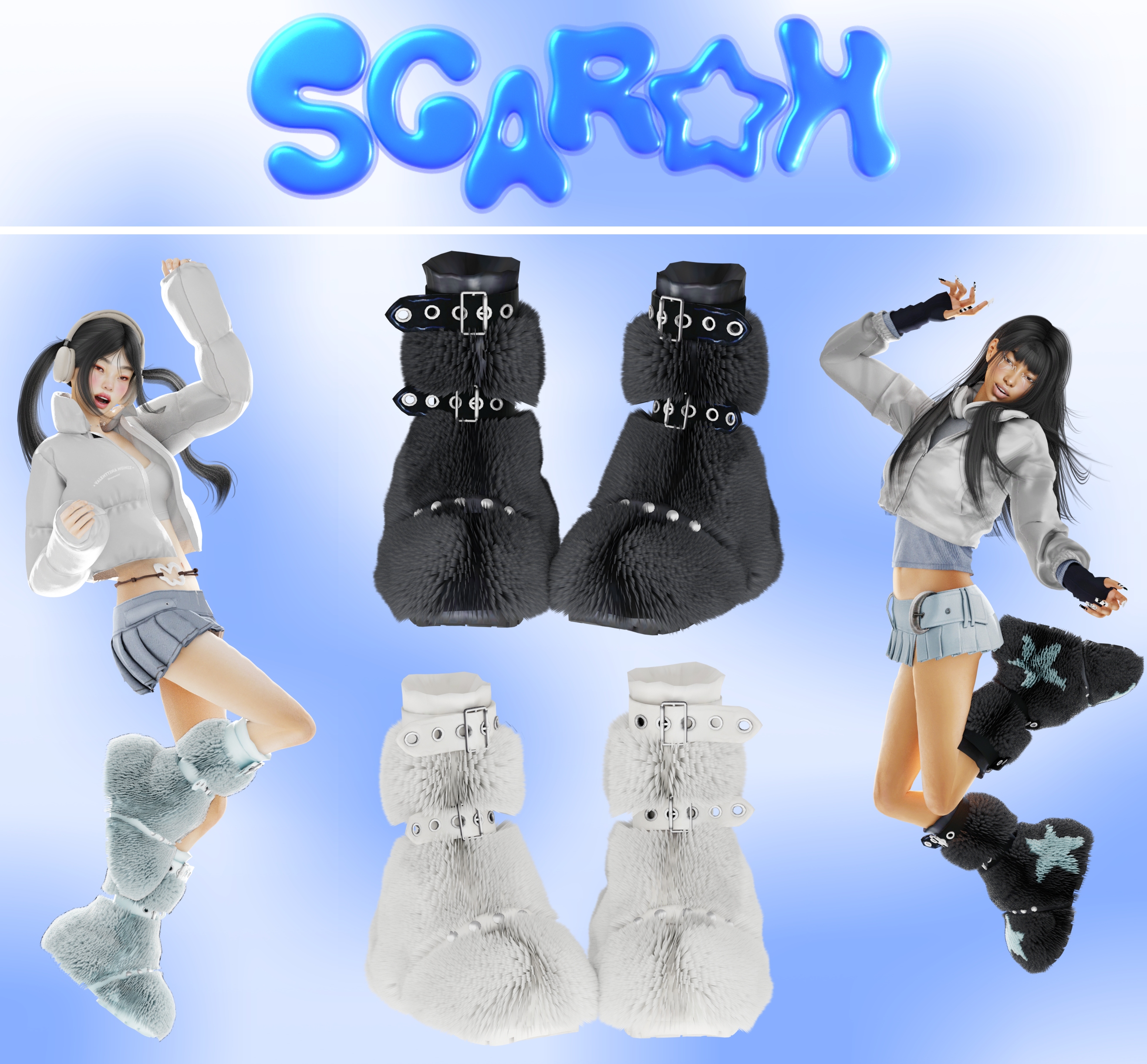 Ботинки - SHOOTING STAR BOOTS для Симс 4. Скачать мод