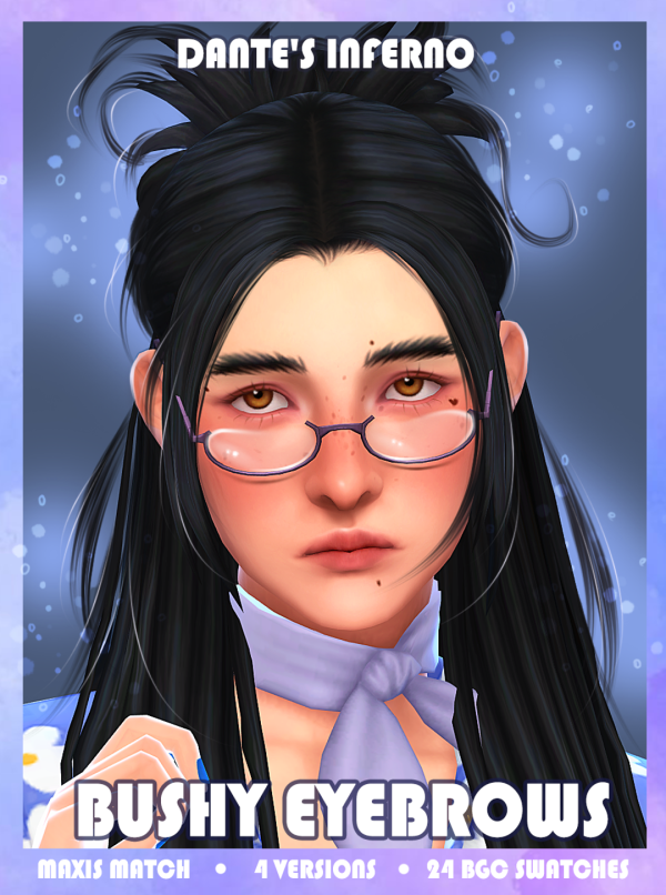 Bushy eyebrows для Симс 4. Скачать мод