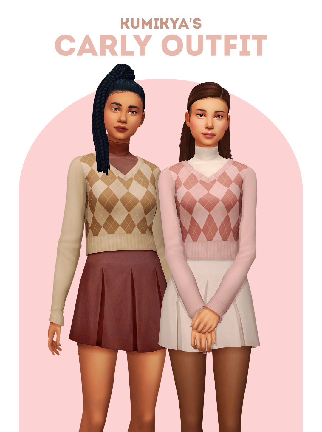 Carly Outfit для Симс 4. Скачать мод