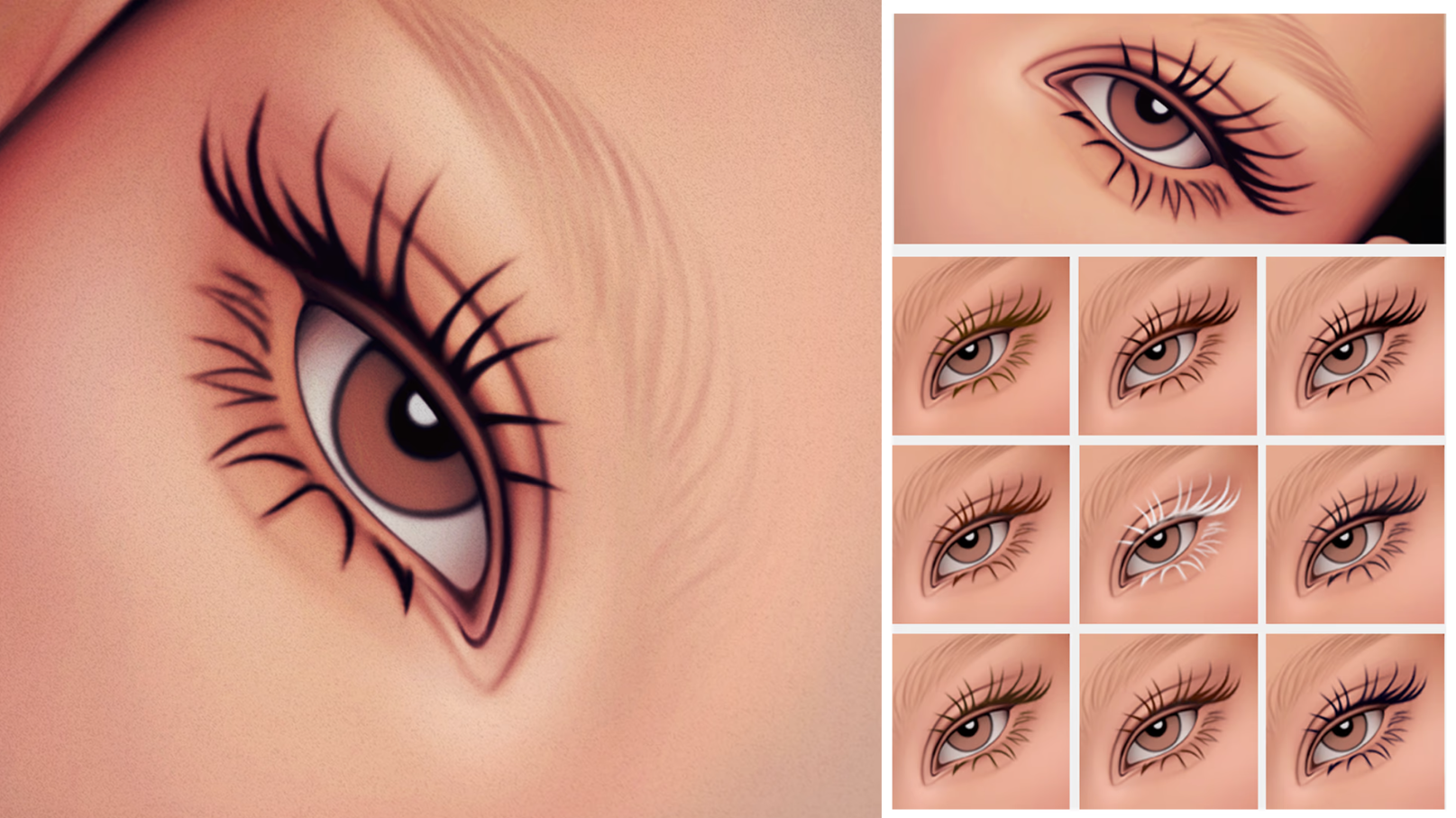 Caylee Eyelashes - MC01 для Симс 4. Скачать мод