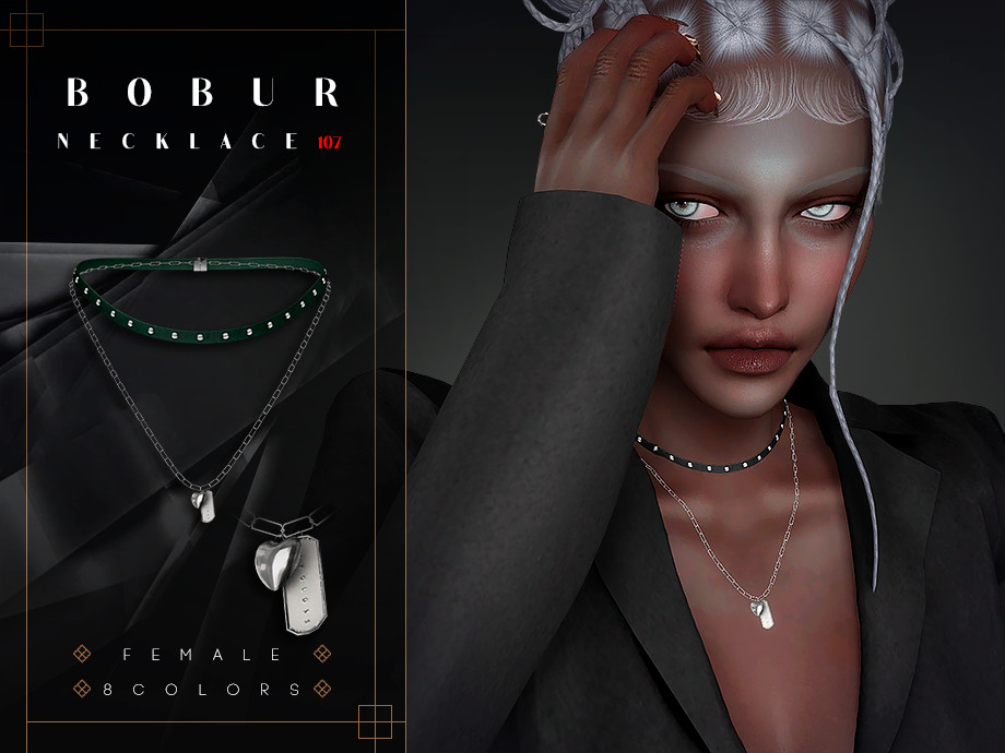 Choker Chain Necklace для Симс 4. Скачать мод