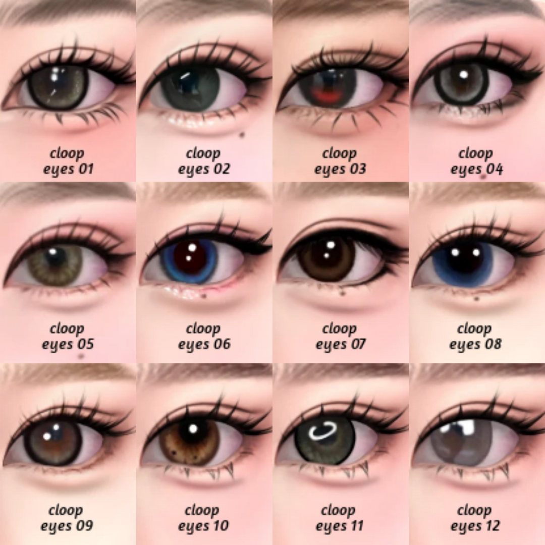 【cloop】eyes01-12 для Симс 4. Скачать мод