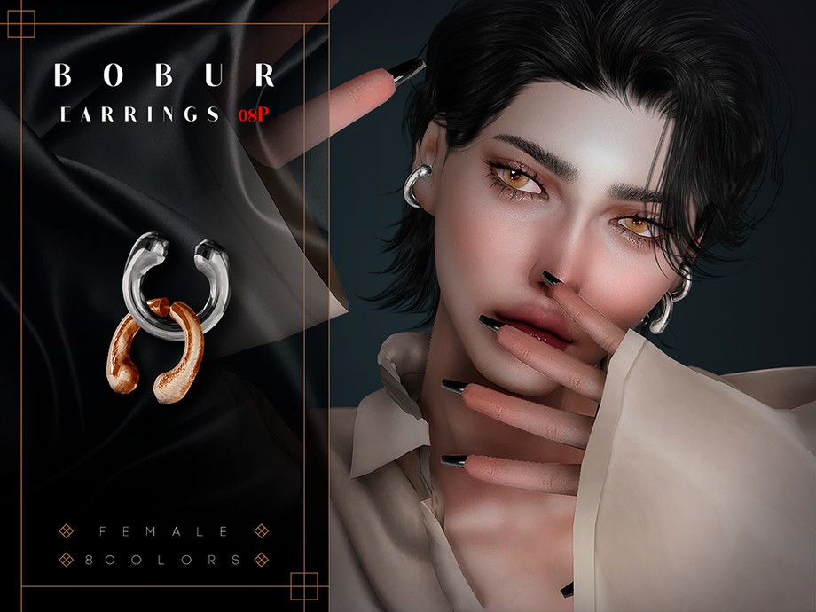 Cuff earrings для Симс 4. Скачать мод