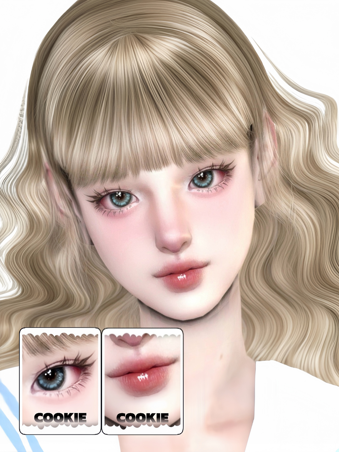Doll makeup для Симс 4. Скачать мод