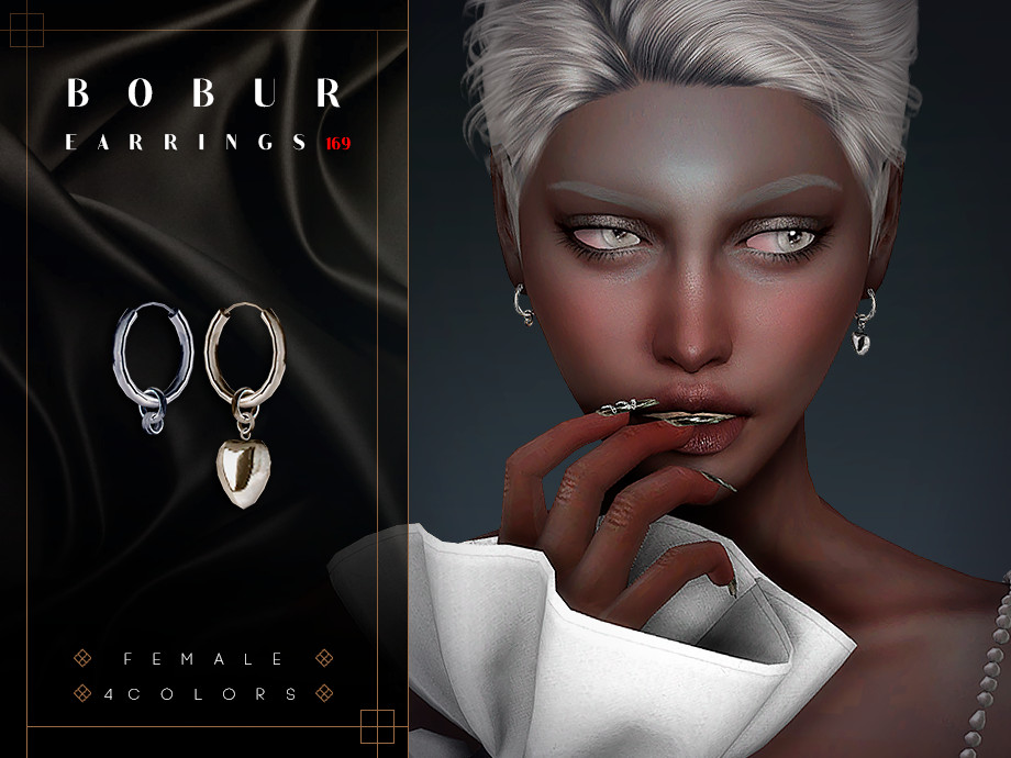 Earrings with pendant для Симс 4. Скачать мод