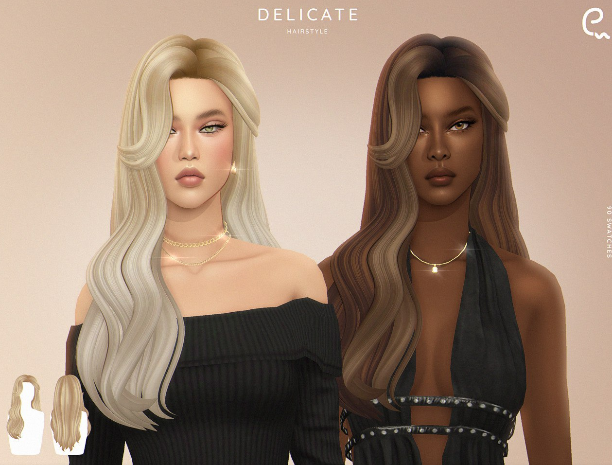 Enrique - Delicate Hairstyle для Симс 4. Скачать мод