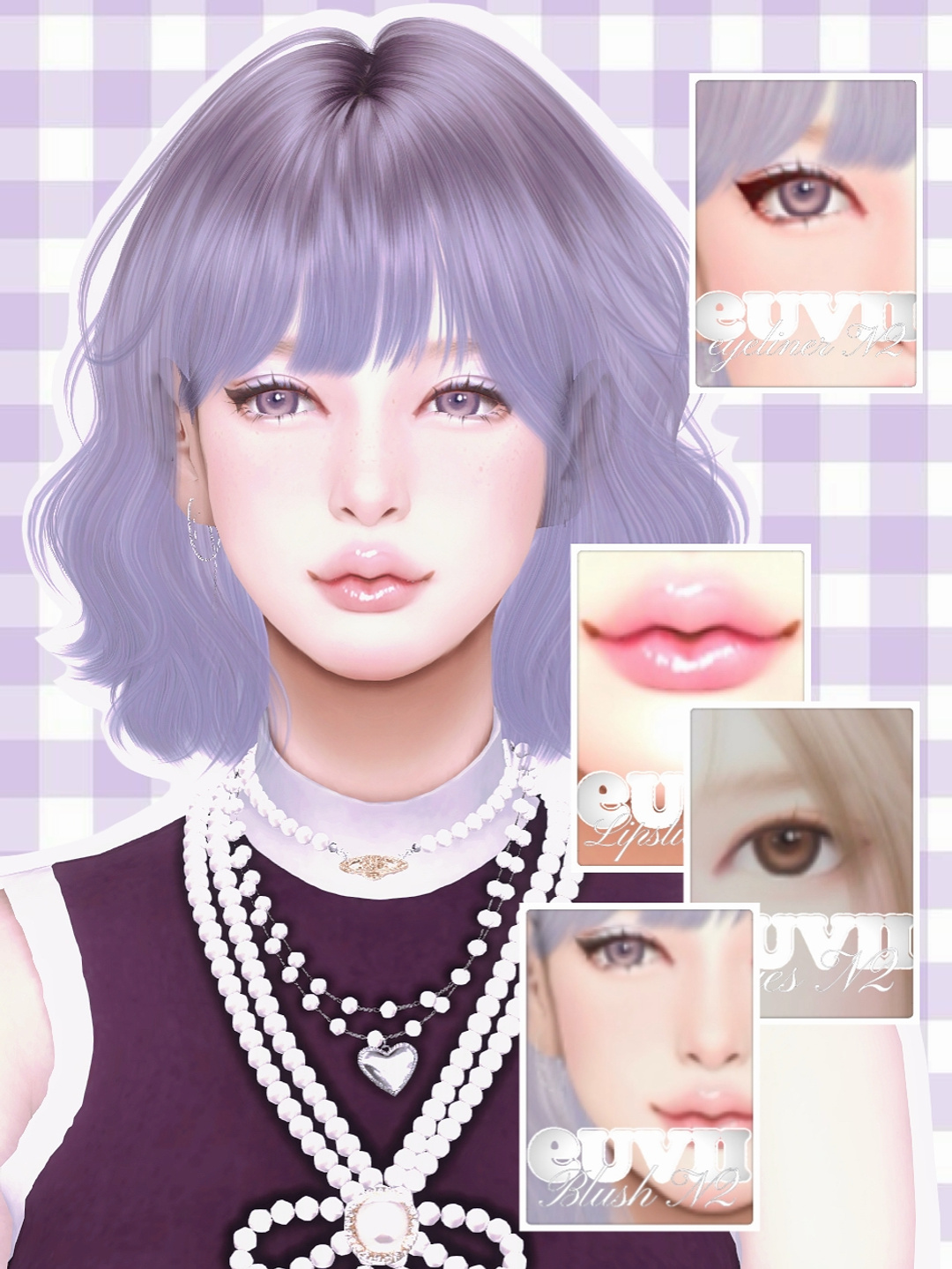 [euvii] Crème de Myrtille makeup pack для Симс 4. Скачать мод