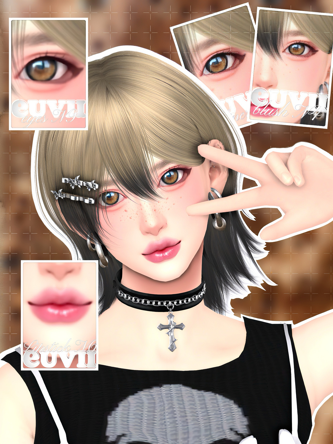 [euvii] Crema makeup pack для Симс 4. Скачать мод