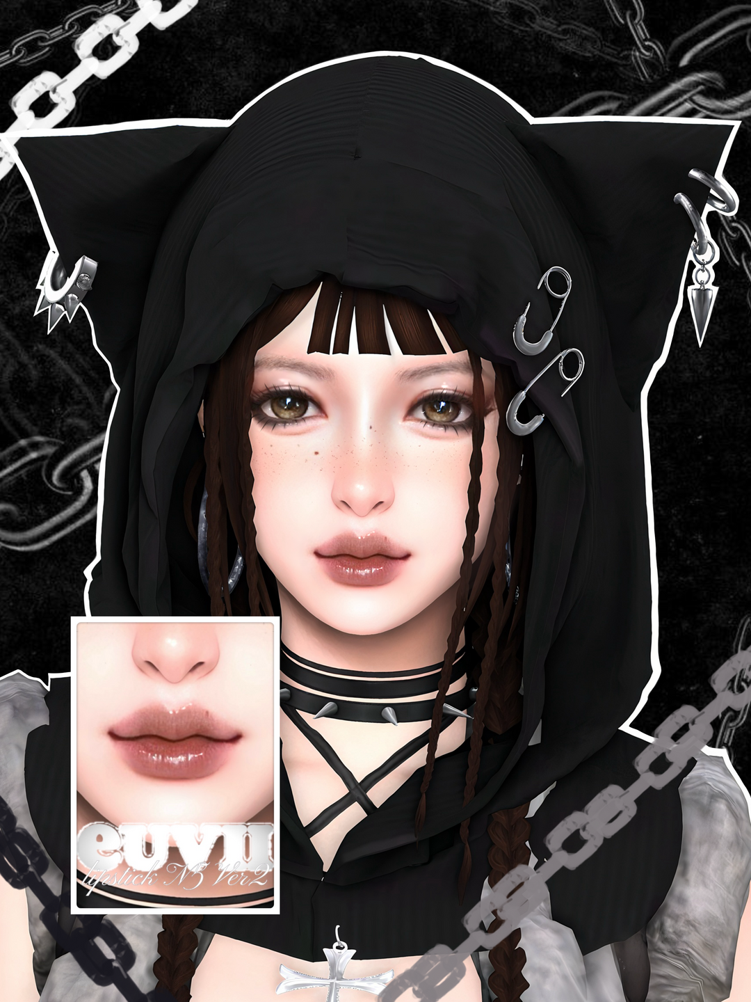 [euvii] lipstick N5 ver2 для Симс 4. Скачать мод